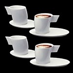 Чашка кофейная с блюдцем Deagourmet Vento espresso фарфор - 4 пары