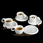 Чашка кофейная с блюдцем Deagourmet Ninfea фарфор - 4 пары