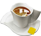 Чашка чайная с блюдцем Deagourmet Ninfea фарфор - 1 пара